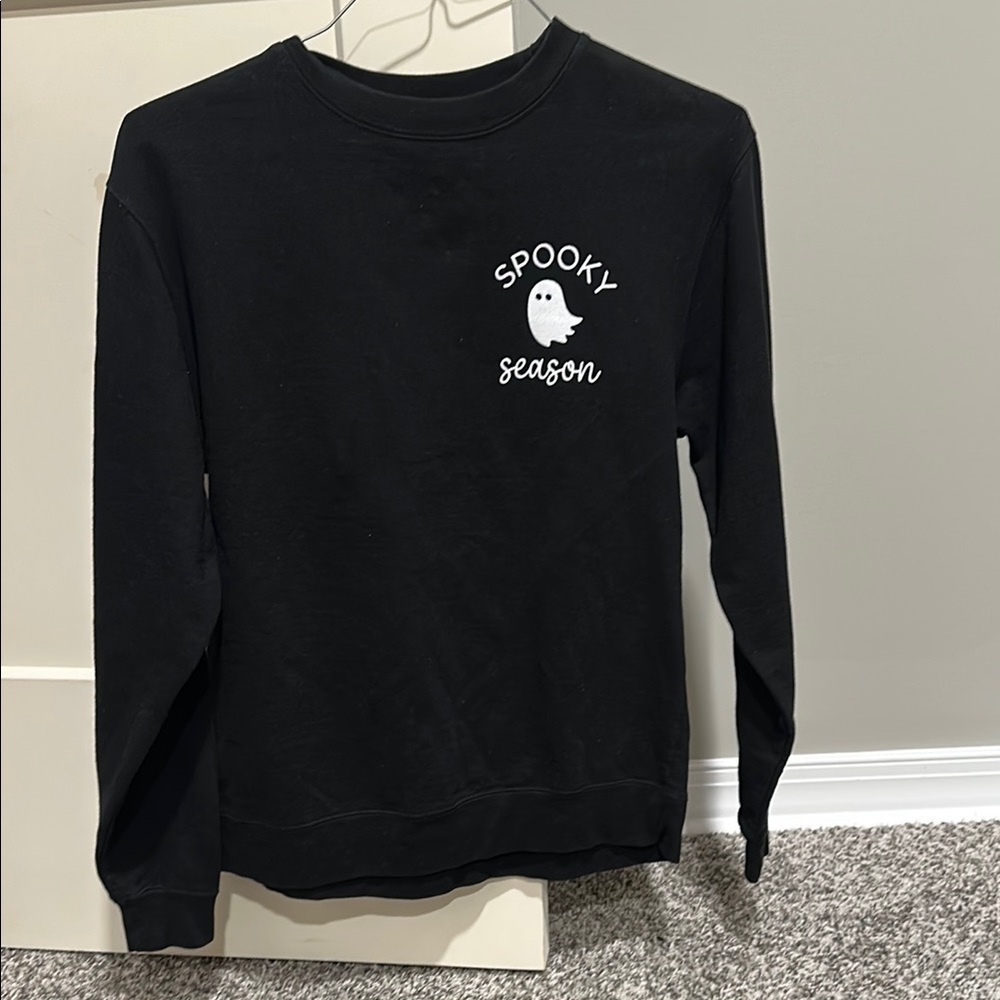 Black Spooky Season women's  Sweater
